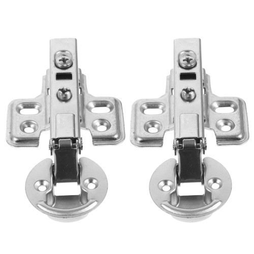 2 Pcs Hydraulic Damping Hinges Buffer Home Door Doors Concealed Cabinet