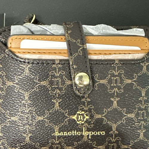 Nanette Lepore BrownBifold Womens Wallet Signature Logo NWT - Picture 4 of 8