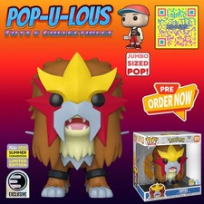 Pokemon Entei Jumbo 10-Inch Funko Pop #1070 - 2025 Convention Exclusive