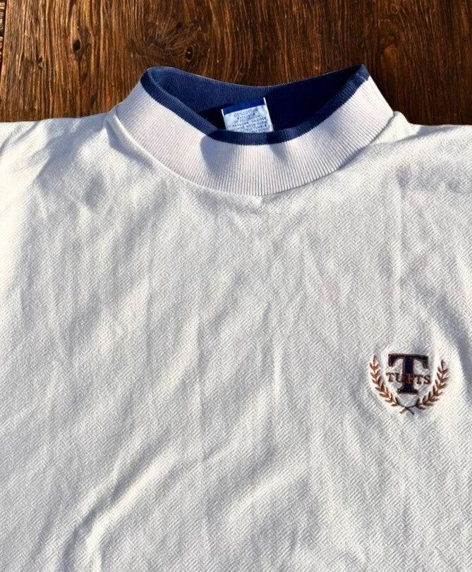 Sudadera Tufts University Champion Cuello Redondo Hecha en EE. UU. Talla L Vintage Foto 3 de 4