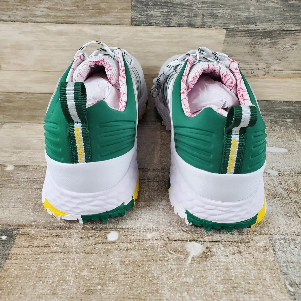 Zapatos de golf New Balance Fresh Foam Contend V2 para hombre 9 verde blanco con cordones Foto 3 de 4