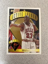 1995-96 Topps Basketball Michael Jordan Active Leader Steals #4