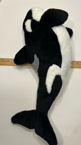 Wild Republic Cuddlekins Plush Orca Killer Whale 20” Black White Stuffed Animal - Bild 11 von 18