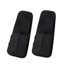 2PCS Car Seat Storage Bag Multi-Pocket Seat Side Hanging Organizer Bag for