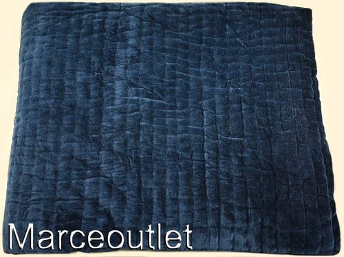 John Robshaw Textiles Velvet TWIN Quilt Indigo