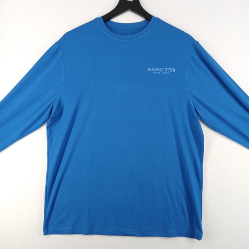 Hang Ten Long Sleeve UPF 50+ Shirt Mens Small Pre-owned Fishing Outdoors Active - Picture 2 of 9