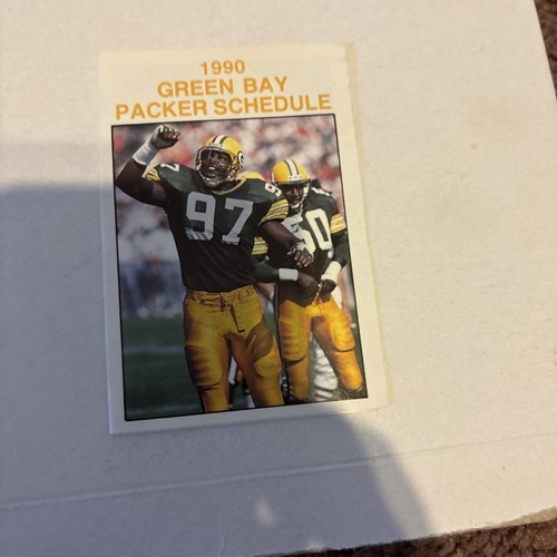 1990 Packers Spielplan signiert Ray Nitschke und signiert Standee Lot Gb Football - Bild 4 von 7