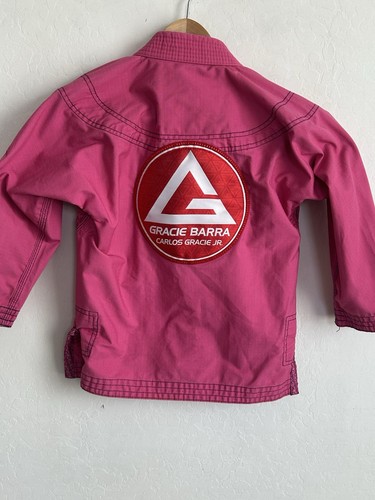 Gracie Barra Kimono/Gi Jacket Youth Y3 Pink MMA Jiu Jitsu (Jacket Only) - Picture 10 of 12