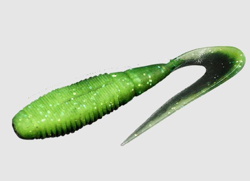 Jackall Soft Lure Rhythm Grub 3 Inches Chart Back Black (2259) - Picture 2 of 6