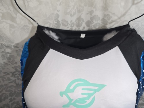 Women Maddy Cheerleader Costume 2 Pieces Top Skirt Sets Cosplay Cheer Outfit - Picture 2 of 7