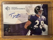 Tom Zbikowski 2008 SP Authentic Rookie Signatures #163 Rookie Auto RC Notre Dame