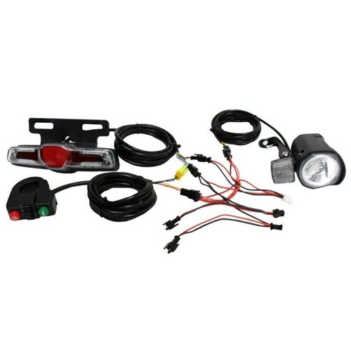 12-48V Ebike Headlight Tail Rear Lights LED Brake Lamp Electric Bike Light AUK - Picture 4 of 11