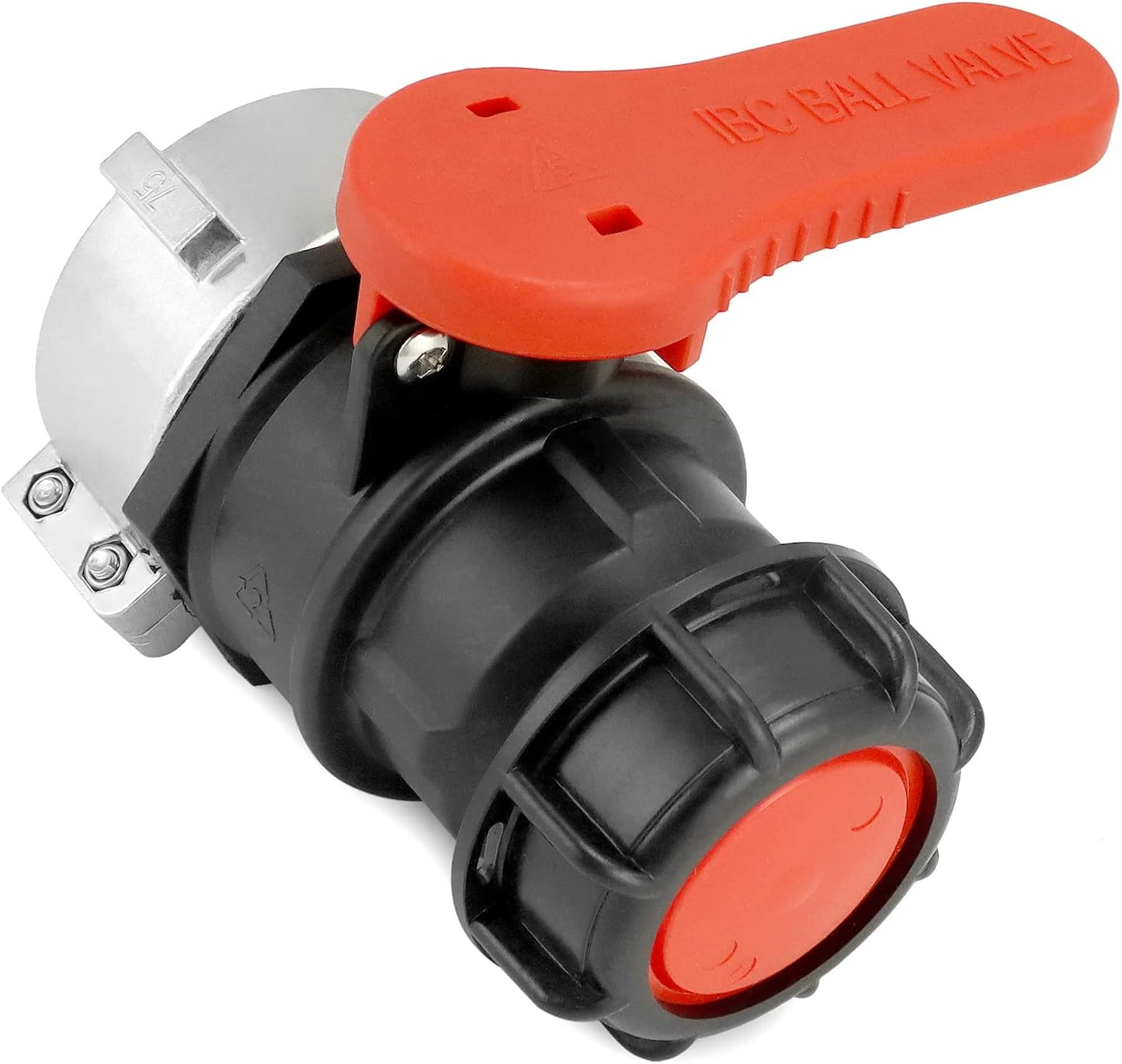IBC Tote Ball Valve Adapter S75x6 75mm DN50 Coarse Thread Drain Silicone Gasket