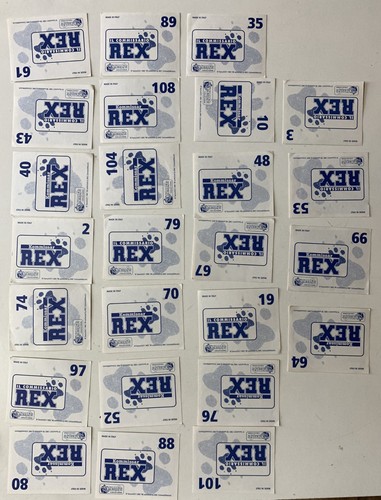 VINTAGE LOTTO 25 FIGURINE KOMMISSAR REX MERLIN 1998 - Picture 2 of 2