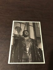 6 X 4 MUSIC UNPOSTED POSTCARD - LUCIANO PAVAROTTI IN AIDA BY GIUSEPPE VERDI