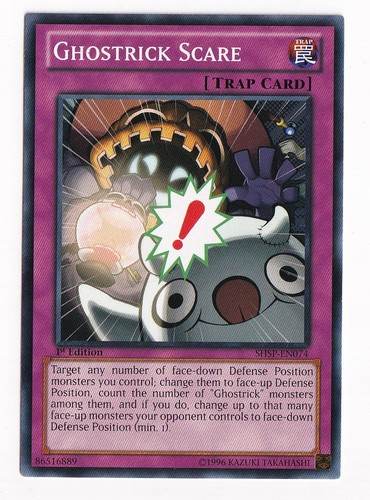1x  Ghostrick Scare - SHSP-EN074 - Common - 1st Edition  YuGiOh - Picture 1 of 2