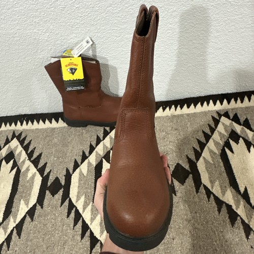 Herman Survivors Brown Granite Steel Toe Ranch Work Boots Size 10 F2413-18 - Picture 4 of 10