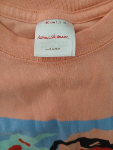 NWOT HANNA ANDERSSON COOL FLAMINGO GRAPHIC TEE SHIRT Size 10 - Picture 8 of 8