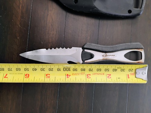 AERIS DIVE KNIFE W/ SLEEVE--304 Stainless----for parts/repair - Picture 6 of 8