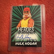 2023 LEAF WRESTLING HEROES HULK HOGAN AUTO #BAHH1 Green