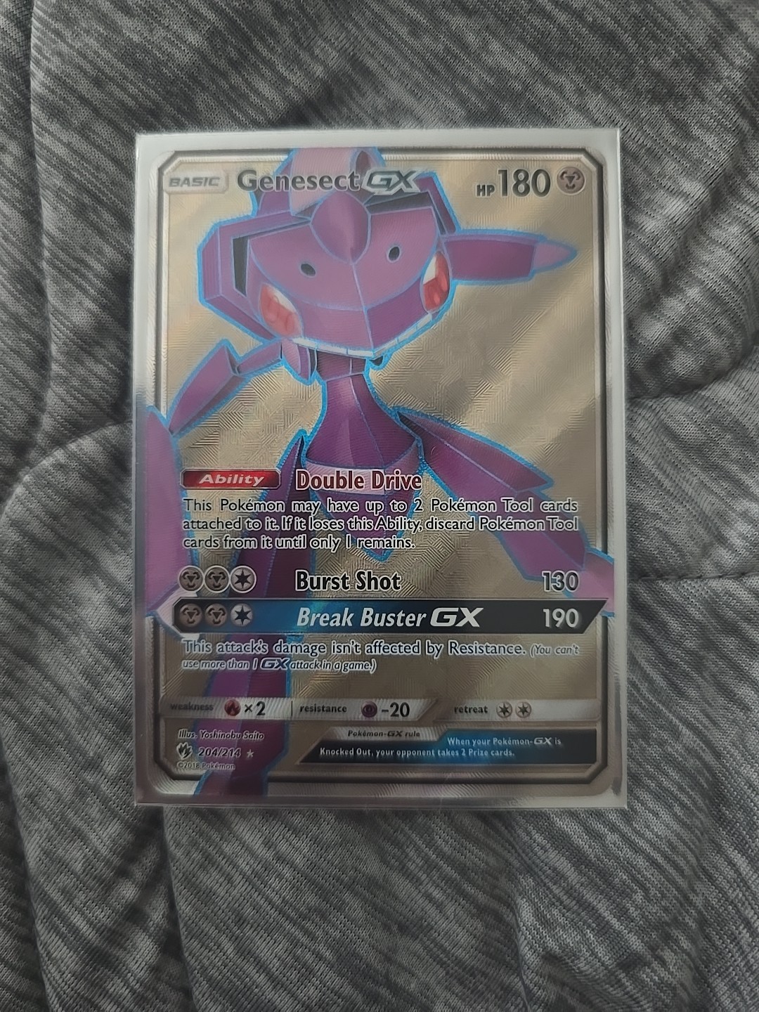 Pokémon Lost Thunder 204/214 - Genesect GX Holofoil (NM/Ungraded)