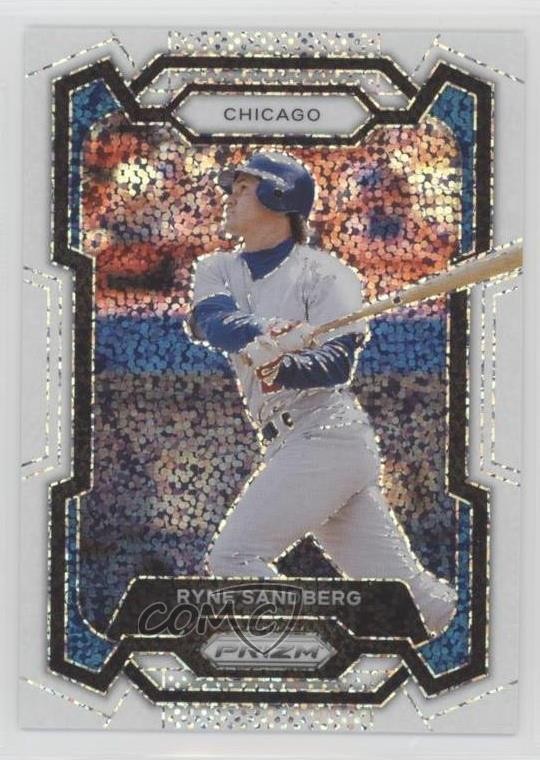 2024 Panini Prizm White Sparkle Prizm Ryne Sandberg #211 HOF
