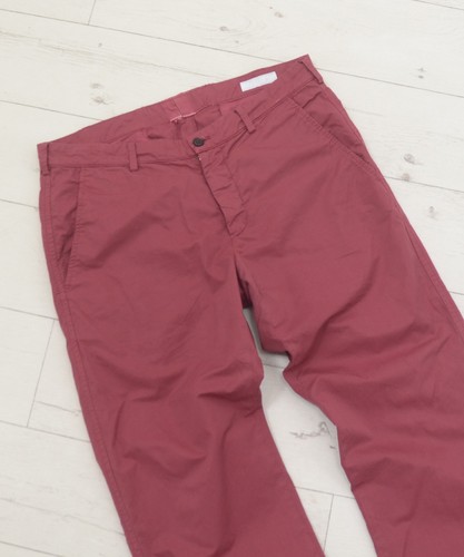 Luxury Prada Linea Rossa Bordeaux Chino Pants Classic Casual Trousers Size 46 - Picture 3 of 12