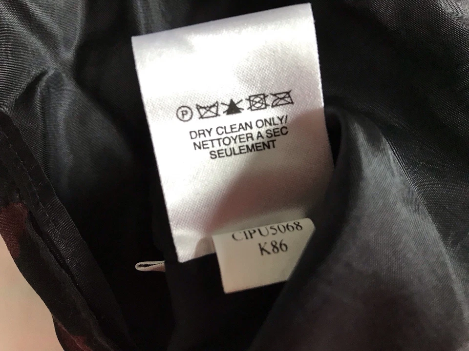 Camiseta sin mangas Sigrid Olsen vintage de seda negra roja floral talla SP Witchcore Goth Grunge Foto 4 de 4