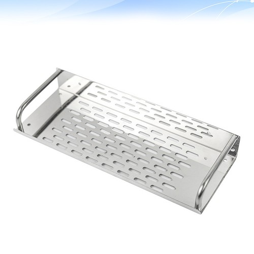  Wall Mounted Stainless Steel Shelf Bathroom Organizer Shower Rack - Picture 7 of 11