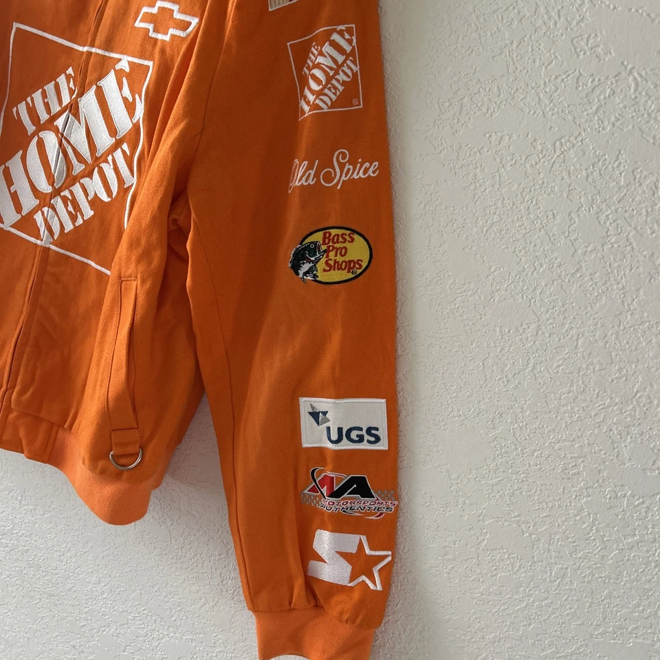 Chaqueta de carreras Nascar Home Depot para mujer talla L naranja logotipo de Coca-Cola Sunoco nueva sin etiquetas Foto 3 de 4