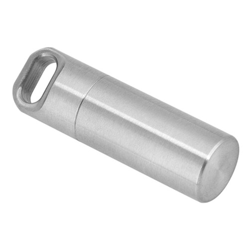 Wasserdicht Edelstahl Pille Flasche Medizin Container Halter Für CU - Bild 4 von 22