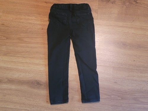 Skinny Fit Black Jeans Adjustable Waist Girls Size 4/5 - Picture 4 of 4