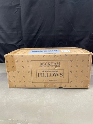 Beckham Hotel Collection Bed Pillows King Size Set of 2 - Down Alternative Pillo