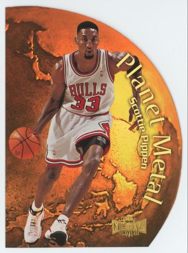 1998-99 Skybox Metal Universe Planet Metal Scottie Pippen Bulls #3 PM A1