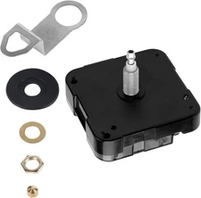 Quartz Clock 12888 Movement Replacement, 29/32 Inch Shaft Medium, Black 