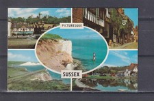 GREAT BRITAIN, SUSSEX, 1969 composite ppc., 5 views, used