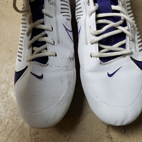 Nike Vapor Edge Pro 360 2 TB Football Cleats Men's 11.5 White Purple FJ1581-150 - Picture 10 of 22