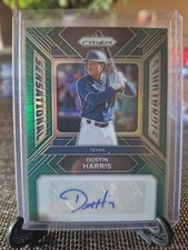 2024 Panini Prizm - Sensational Signatures Green Prizm  #SS-DH Dustin Harris RC