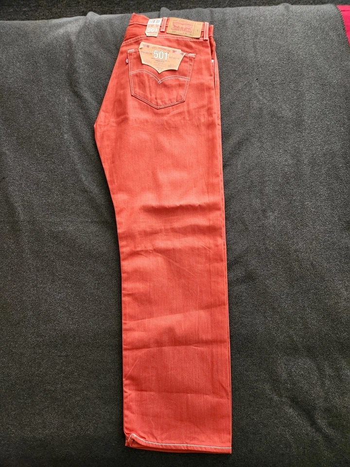 Jeans Levi's 501 Shrink to Fit 40x32 naranja quemado Foto 4 de 4