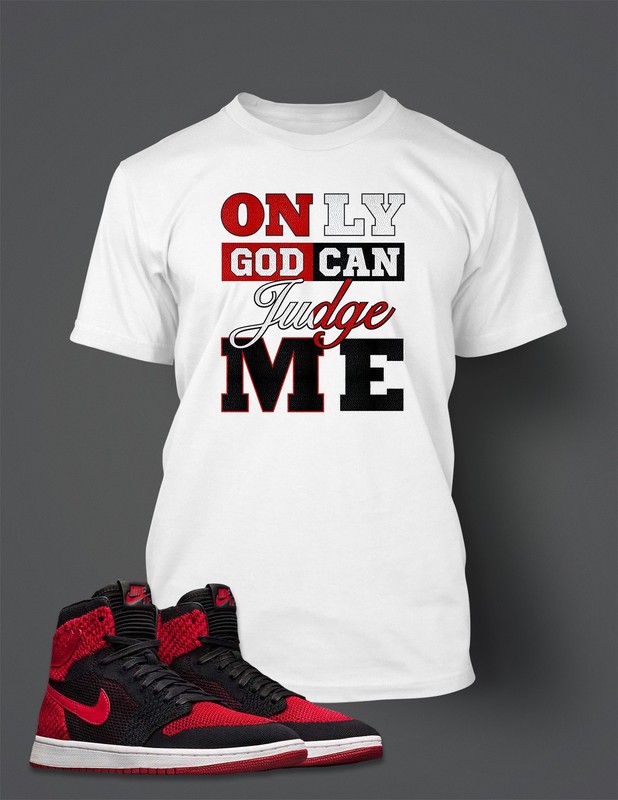 Only God Can Judge Me 7XL Shakawear  Mens Graphic Sneaker Tee Shirt  Street Wear