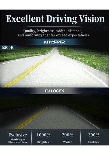 HWSTAR Pair 180W 1000% Bright H6054 5x7 7x6 Led Headlights Compatible with Jeep - Picture 4 of 10