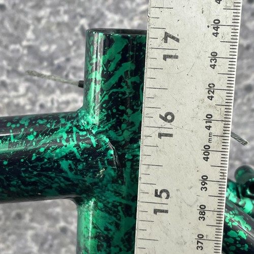 Vintage Timberlin Ridge Runner Frame 17 in Crmo MTB Green Splatter Cafe 26 135 - Picture 13 of 19