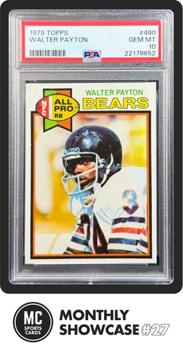 POP 19 WALTER PAYTON PSA 10 1979 TOPPS #480 ALL PRO BEARS GEM MINT RARE
