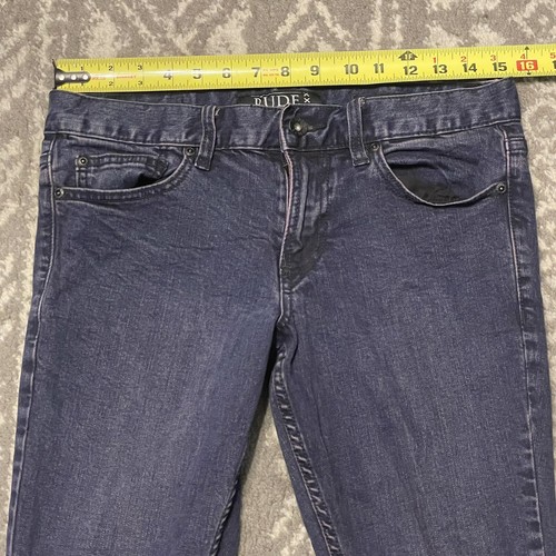 XXX Rude Jeans Para Hombre 30x30 Púrpura Oscuro Ajustado Elástico Denim - Imagen 6 de 14