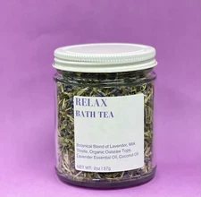 Bath Tea | Bath Soak | Bath Salts | RELAX | 2oz/57g Lavender | Christmas Gifts