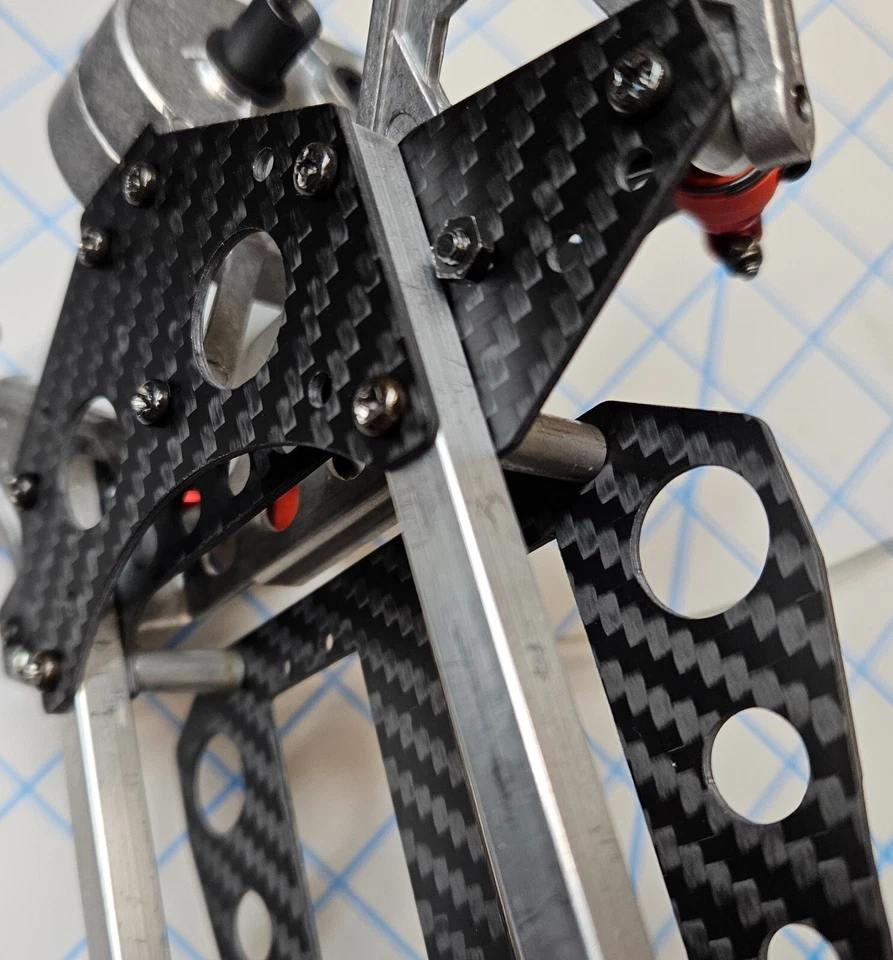 Vintage Kyosho Assault - 10-piece Carbon Fiber Upgrade Kit RC - Image 2 of 4