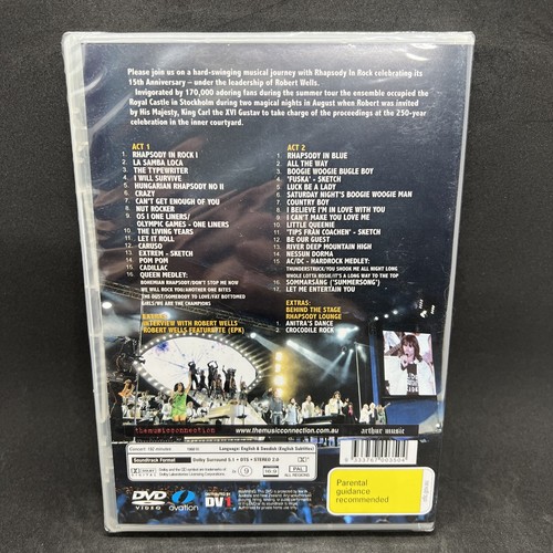 Robert Wells Rhapsody In Rock The Anniversary Tour Region 0 DVD - Picture 2 of 5