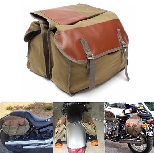 Alamor Moto Tela Borse Equine Zaino Per Haley Sportster/Honda - Foto 11 di 17