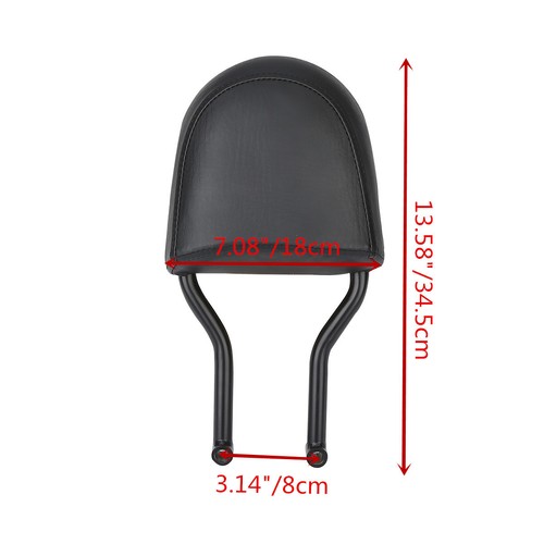 Black Sissy Bar Luggage Rack Backrest Fit For Harley Street 500 750 2015-2020 - Picture 3 of 13