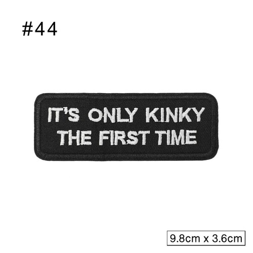 Words Slogan Embroidered Iron on Biker Motorcycle Patches Fabric Badge Sticker - Picture 46 of 77
